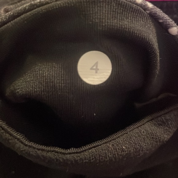 Lululemon Reversible Groove Pants black/black pink white  Mid Rise 4 Flare - Picture 10 of 10